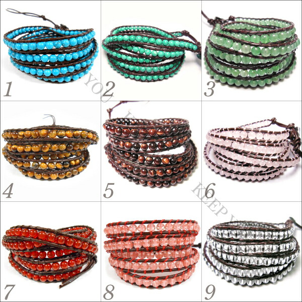 楽天市場】【メール便 送料無料】◇5連 多重巻 ラップブレス