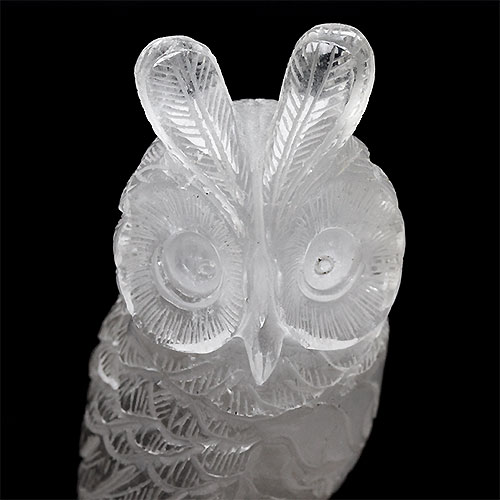 楽天市場】〔D379-1〕彫刻品 水晶 フクロウ彫り ふくろう 梟 止まり木