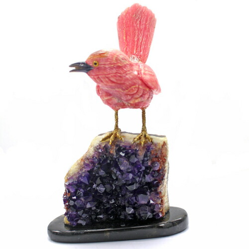 楽天市場】極上品 インカローズ（ロードクロサイト) 鳥 彫刻