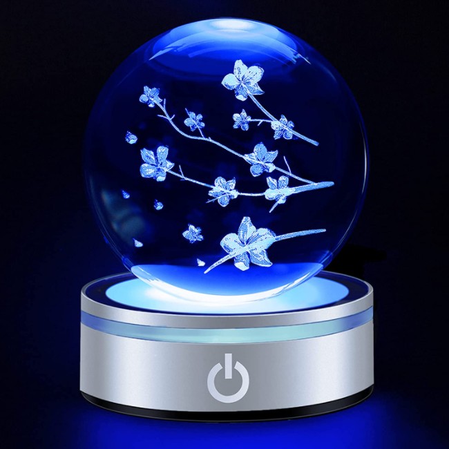 楽天市場】クリスタルボール 桜 水晶玉 写真 大玉 風水グッズ 写真撮影