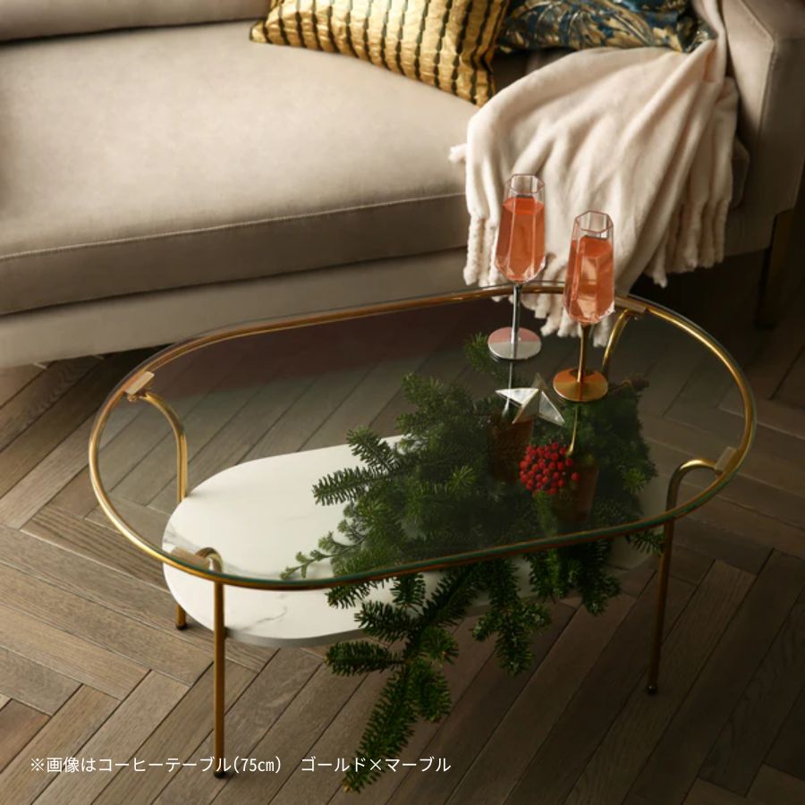 楽天市場】Francfranc フランフラン レガート ガラステーブル ロー