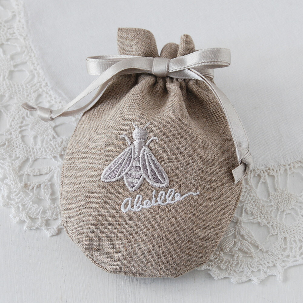 楽天市場】ラベンダー サシェ 巾着 刺繍 2色 / リネン GIORI アロマ