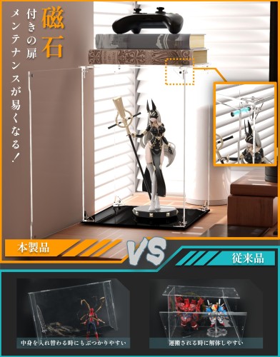 楽天市場】COOLTAKU フィギュアケース UVカット アクリル マグネット式
