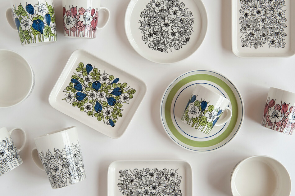 楽天市場】クロッカス／Krokus マグ 0.5L グリーン（アラビア／ARABIA