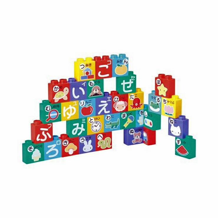 楽天市場】あいうえおブロック（ポスター付） （MA-50407）【知育玩具
