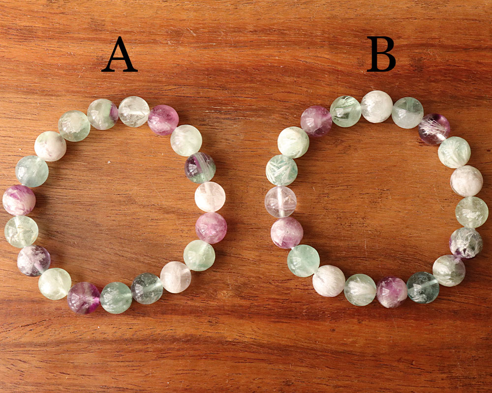 楽天市場】希少 マルチカラー エンジェルフェザー フローライト 10mm