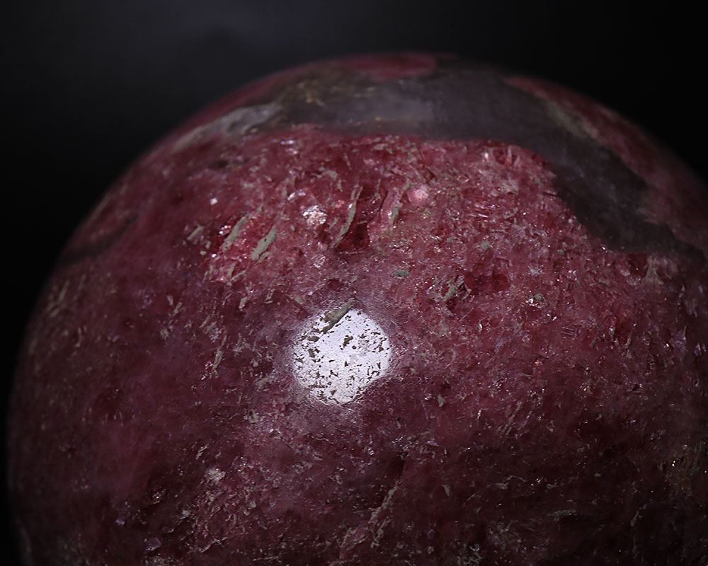 楽天市場】丸玉 約75mm 705g ロードナイト スフィア 木製台座付き