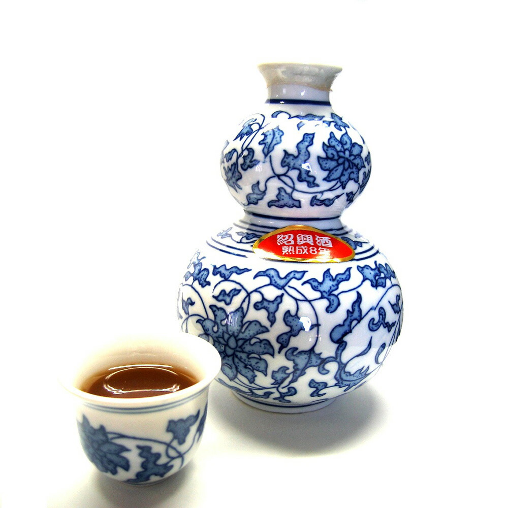 楽天市場】興南貿易 壷入り紹興酒 8年物紹興老酒 景徳鎮壷入 250ml