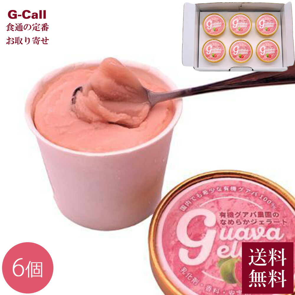 楽天市場】南国にしがわ農園 有機グアバ農園のなめらかジェラート 6個