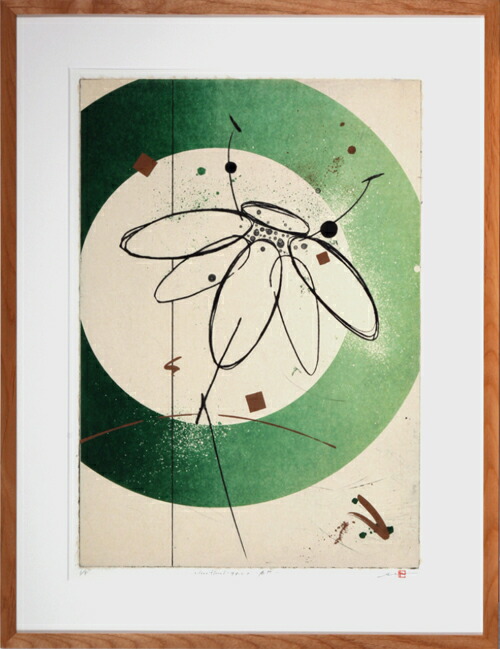 楽天市場】版画/ﾘﾄｸﾞﾗﾌ・ﾄﾞﾗｲﾎﾟｲﾝﾄ 鳴海伸一 silent floral-泰然- 現代