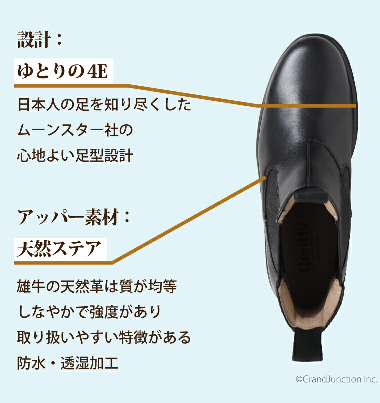 楽天市場】本革 幅広 ブーツ メンズ おしゃれ 靴 ムーンスター