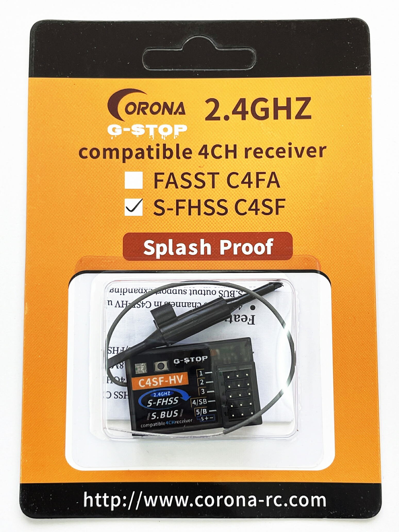 楽天市場】G-STOP Corona C4SFHV 車用4CH 受信機 フタバ 受信機 互換 S