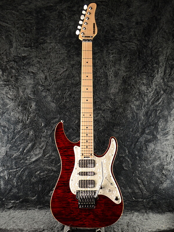 楽天市場】Schecter EX-V-24 CTM FRT 4A Grade -BKCH- 新品 レッド
