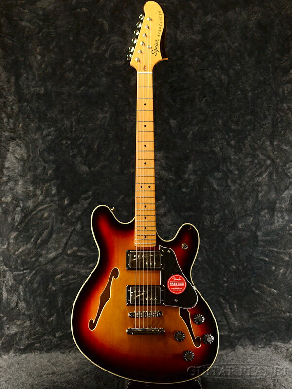 楽天市場】Squier Classic Vibe Starcaster -3-Color Sunburst / Maple