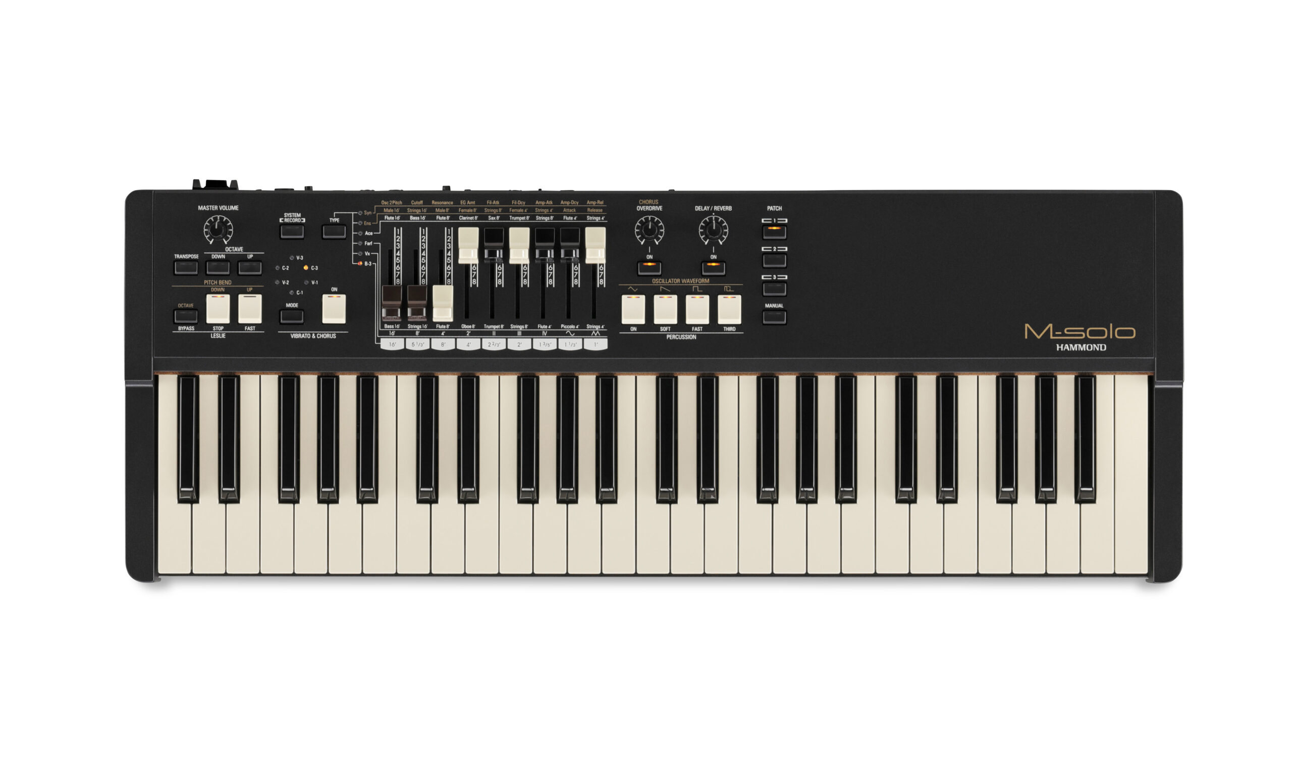 楽天市場】Hammond ドローバーキーボード M-solo Blk 新品 ハモンド