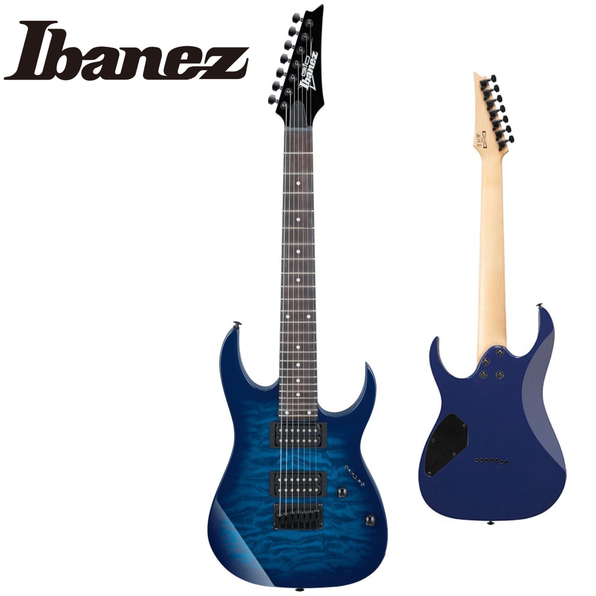 楽天市場】Ibanez GRG7221QA -TBB(Transparent Blue Burst)- 新品