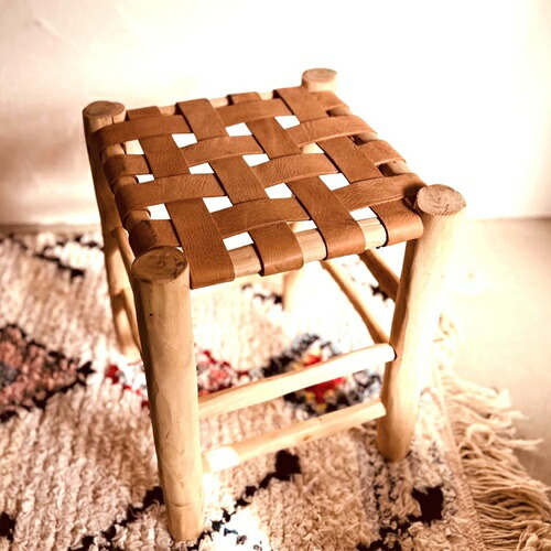 楽天市場】「オレンジツリーの本革スツール ナチュラル・ブラック