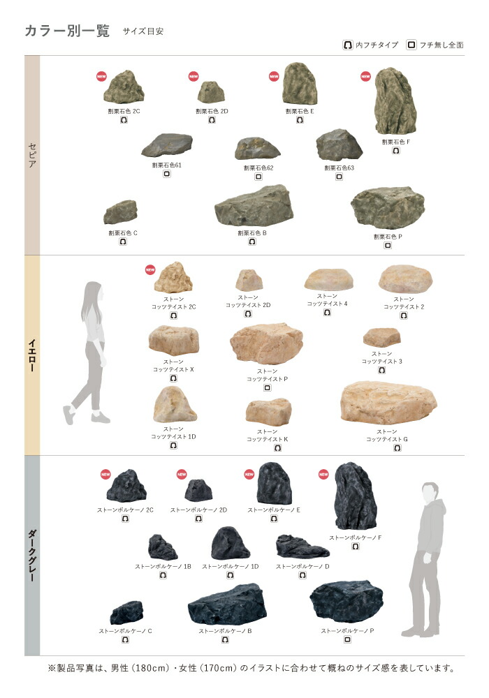 楽天市場】グローベン 人工庭石 リフェイクストーン ストーンコッツ