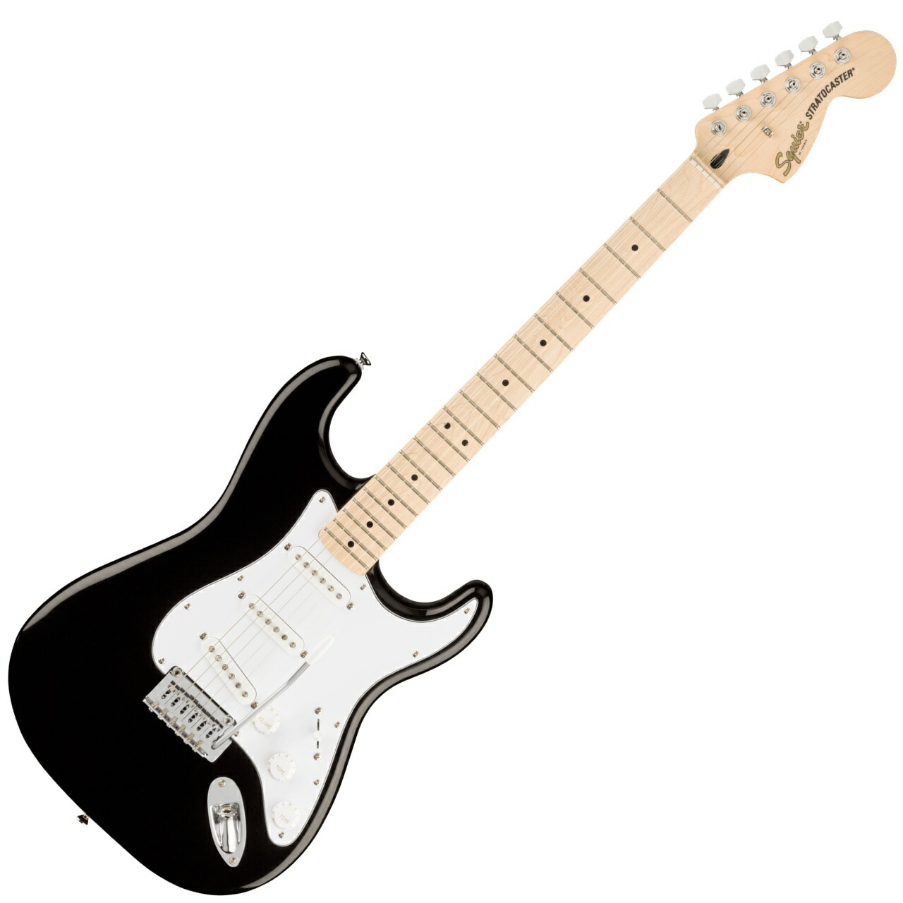 楽天市場】SQUIER スクワイヤー Affinity Stratocaster Black MN
