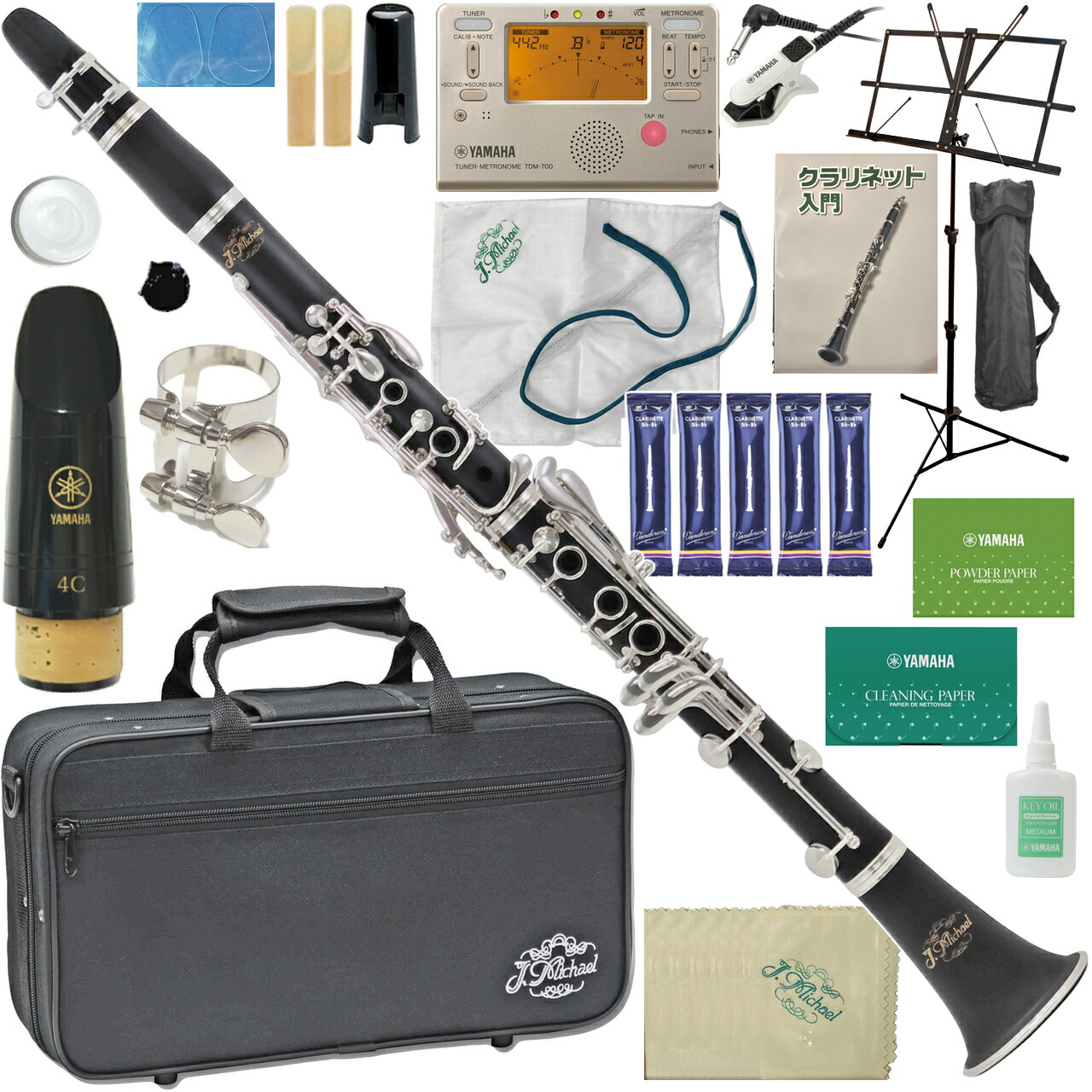 楽天市場】J Michael Jマイケル 3年保証 CL-360 クラリネット ABS樹脂