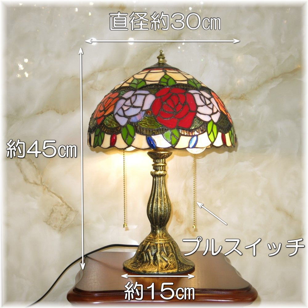 楽天市場】【期間限定pt3倍】薔薇のデザイン ステンドグラス ガラス