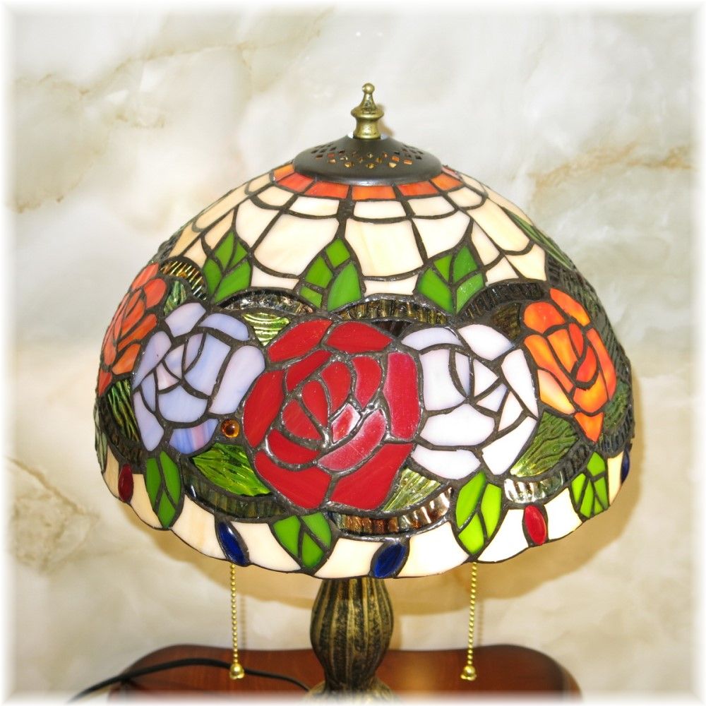 楽天市場】【期間限定pt3倍】薔薇のデザイン ステンドグラス ガラス