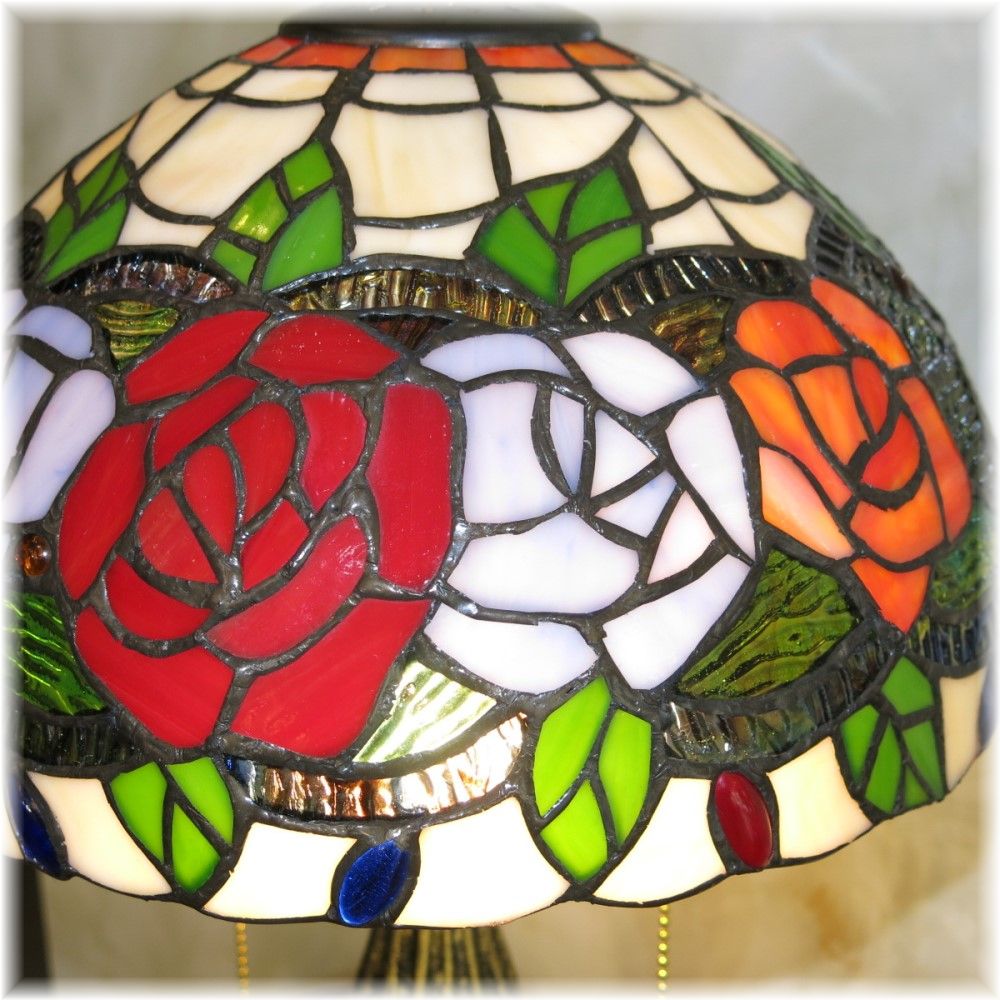 楽天市場】【期間限定pt3倍】薔薇のデザイン ステンドグラス ガラス