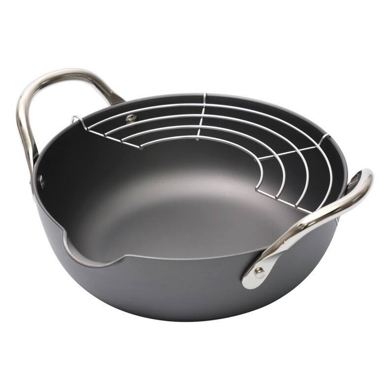 楽天市場】鉄 てんぷら鍋 網付 20cm リバーライト 極 JAPAN 天ぷら鍋 S