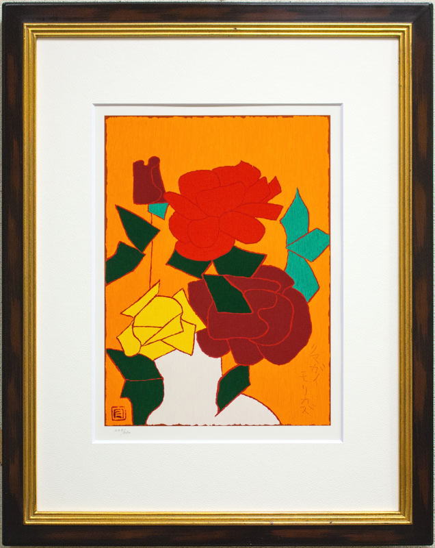 楽天市場】熊谷守一 「 薔薇 」 シルクスクリーン 版画 【中古】【新古