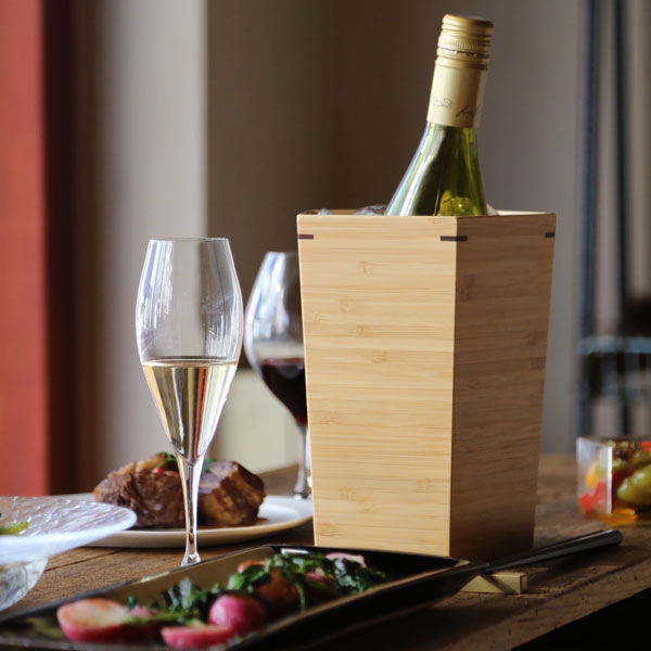 楽天市場】公長齋小菅 五角形ワインクーラー 竹製 ボトルクーラー 保冷