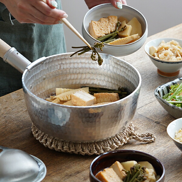 楽天市場】姫野作． 本手打アルミ行平鍋 7寸 雪平鍋 板厚3.5mm 日本製