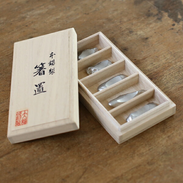 楽天市場】大阪錫器 箸置き しずく 5ヶ入 箸置 : がらんどう