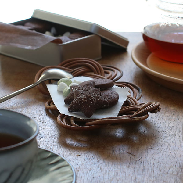 楽天市場】山の形 あけびのトレイ 藁細工 SAKICHIL 小物トレー