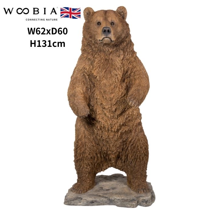 楽天市場】置物 立つ熊 クマ 特大 高さ131cm woobia ウービア 大きい