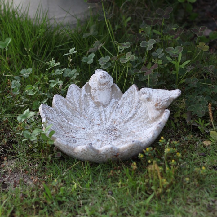 楽天市場】バードバス DELLKI レース / フラワー S / L ガーデニング