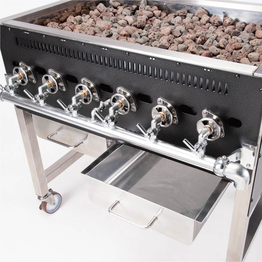 楽天市場】新越ワークス 牡蠣＆BBQグリラー GRILLER658 プロパンガス