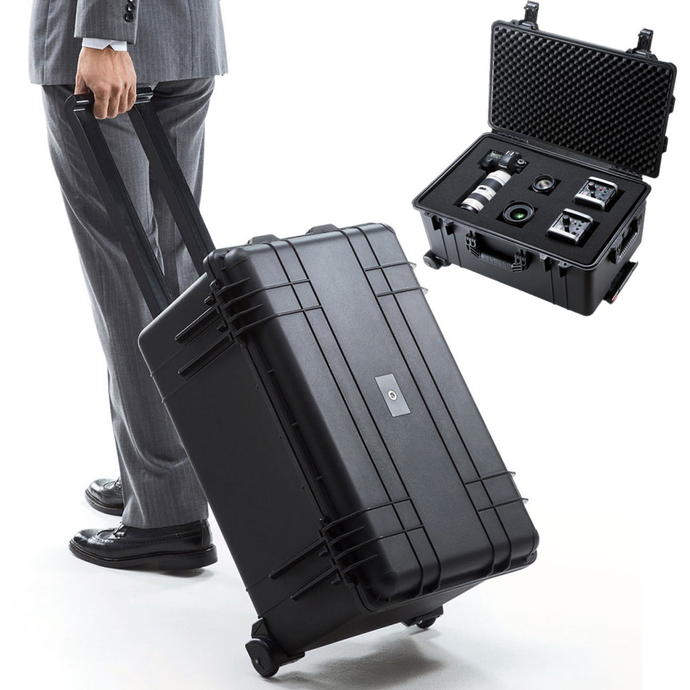 楽天市場】精密機器キャリーバッグ ハード ケース 大型 キャスター PC