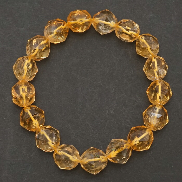 楽天市場】シトリン スターカットブレスレット 12mm ブラジル産 黄水晶