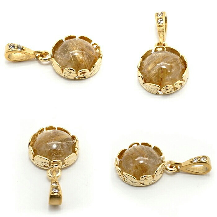 楽天市場】ルチルクォーツ ペンダントトップ ブラジル産 金紅石入り