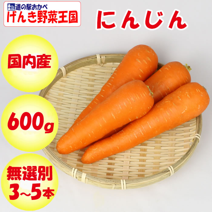 楽天市場】にんじん 無選別 600g 3〜5本【季節野菜 11月〜5月 送料別
