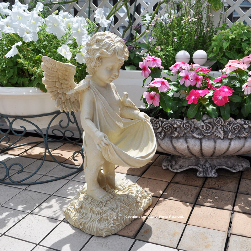 楽天市場】送料無料 【フレアーエンジェル 】 天使置物 【ガーデニング