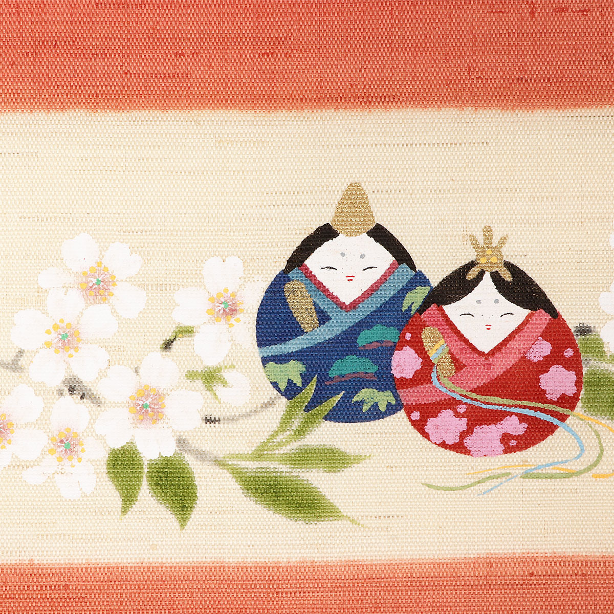 楽天市場】ひなまつり タペストリー 天軸タペストリー さくら雛 雛人形