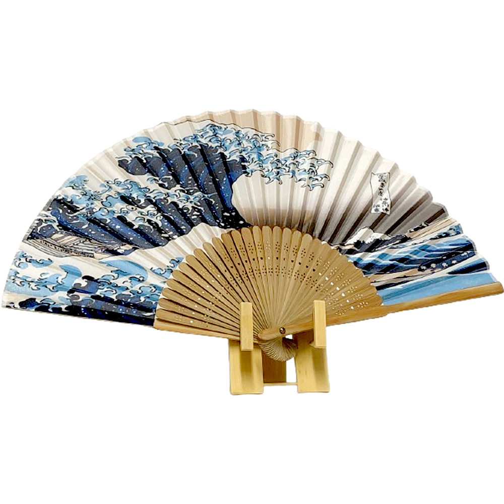 楽天市場】開運扇子 北斎 波裏 竹製 扇子スタンド 付き冨嶽三十六景