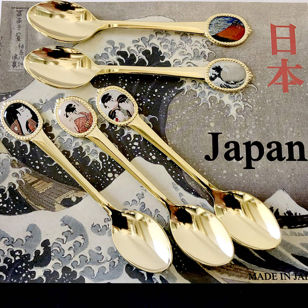 楽天市場】日本のアートスプーン5本セットスプーン アートスプーン
