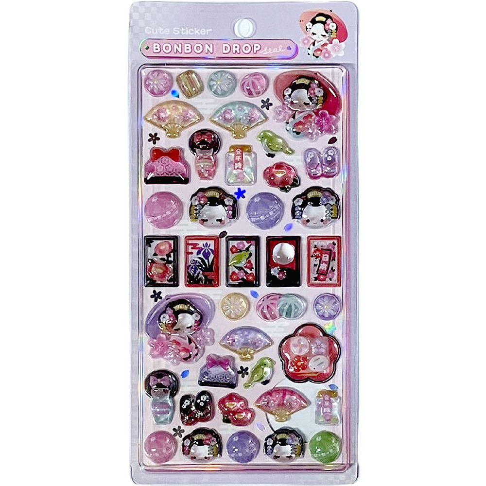 楽天市場】ボンボンドロップシール 舞妓さん クーリア 正規品3Dシール