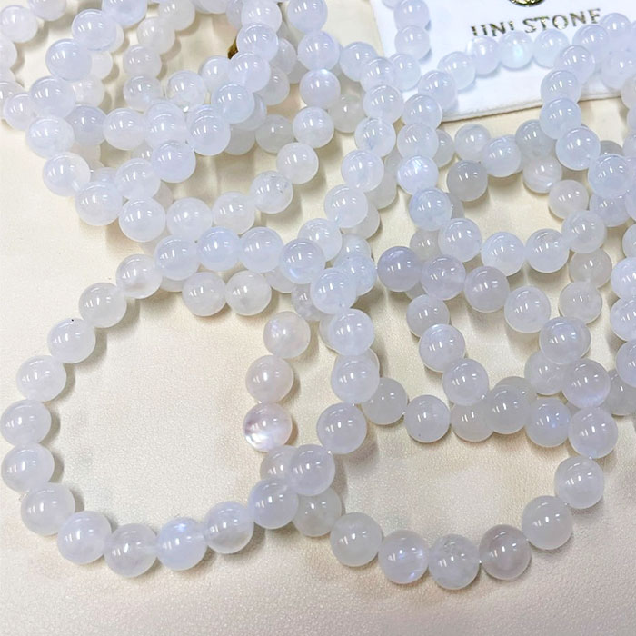 楽天市場】ブルー ムーンストーン ブレスレット 7-8mm 8-9mm 9-10mm 10