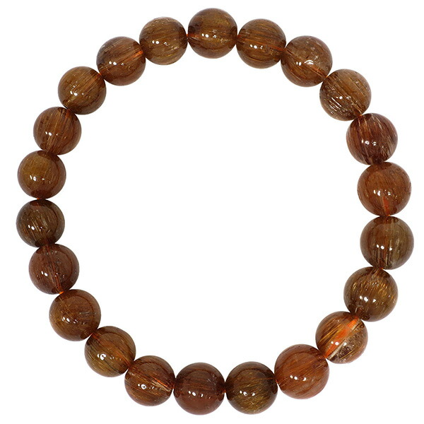 楽天市場】8.2mm 17cm オレンジキャッツアイルチルクォーツ