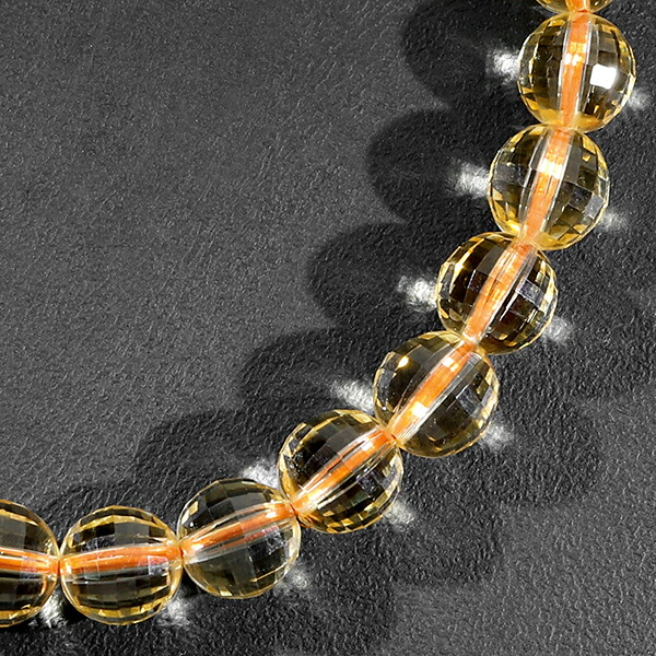 楽天市場】シトリン ブラジル産 カット ブレスレット 7mm 16.5~17.5cm