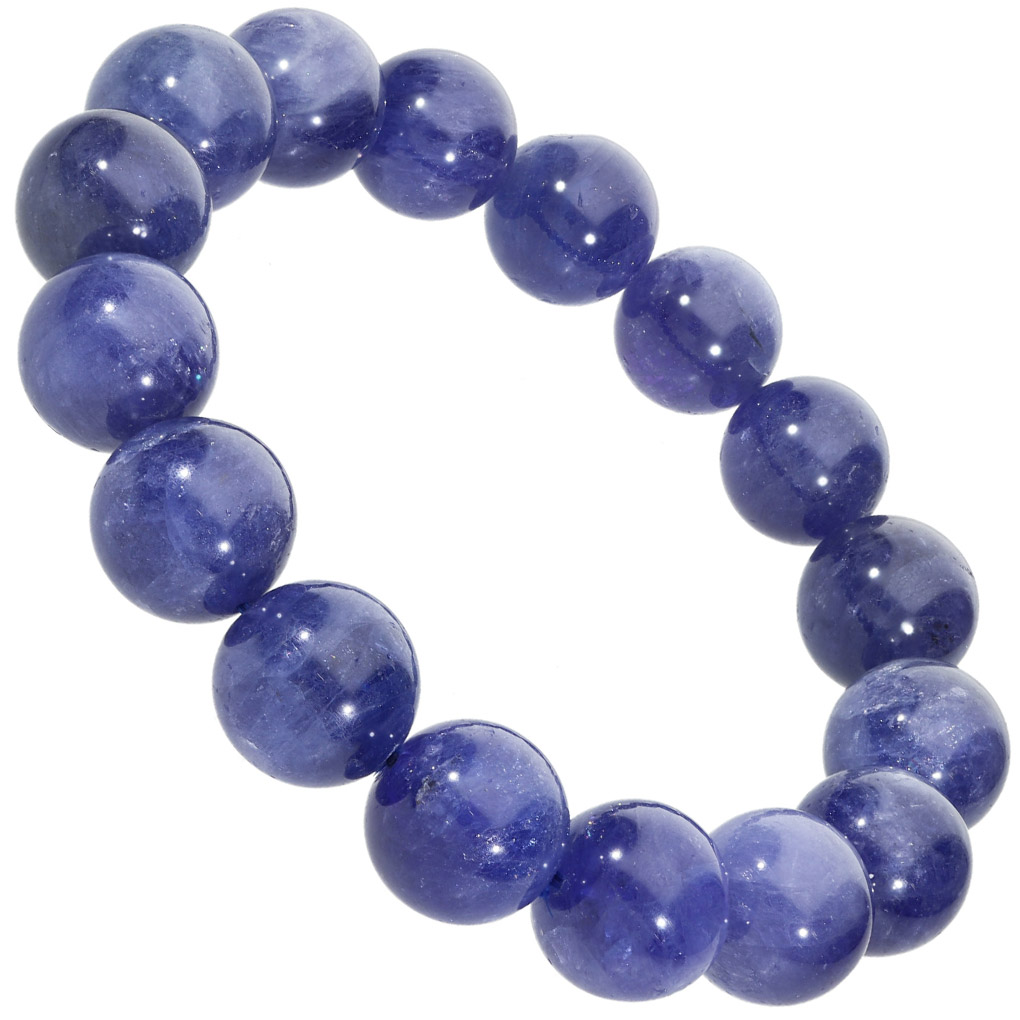 楽天市場】タンザナイト ブレスレット 13.2mm 19cm メンズ L