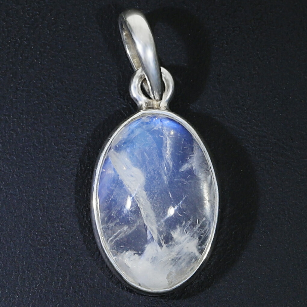 楽天市場】ブルームーンストーン シルバー ペンダントトップ オーバル